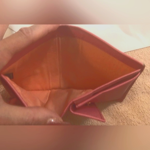 Prada Wallet (w COA Cards)  Saffiano Pink Leather Wallet - Picture 8 of 12